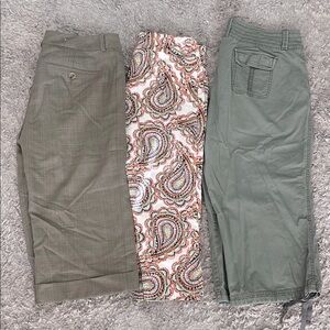 3 pairs of cropped pants!